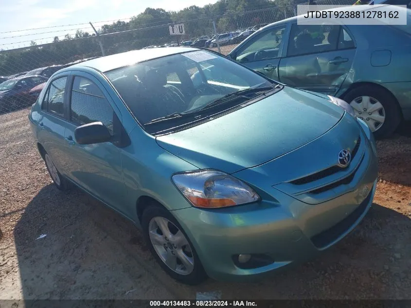 JTDBT923881278162 2008 Toyota Yaris