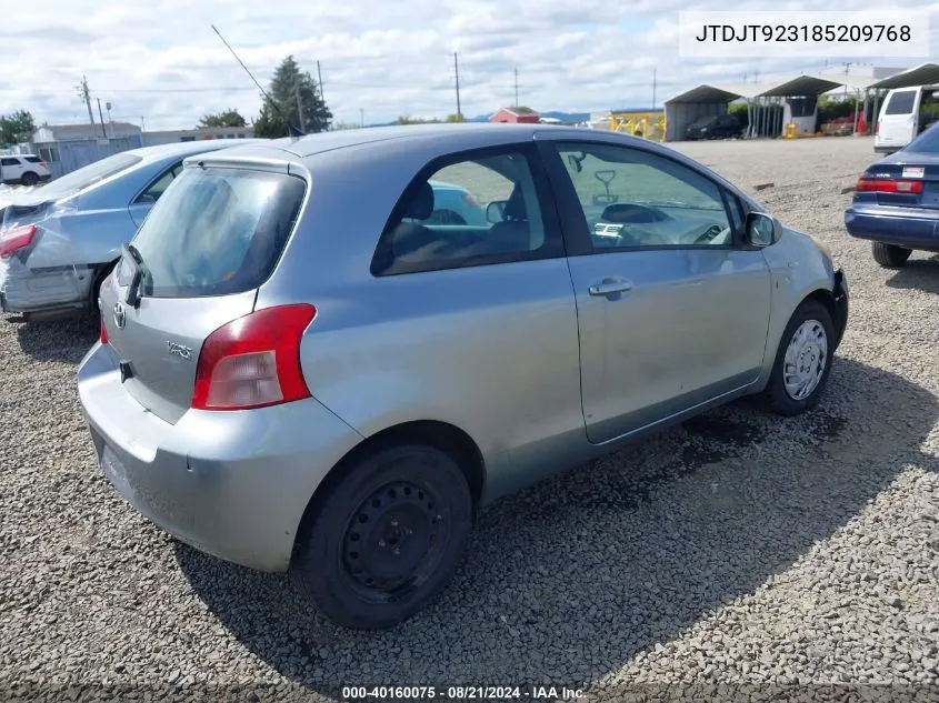 JTDJT923185209768 2008 Toyota Yaris