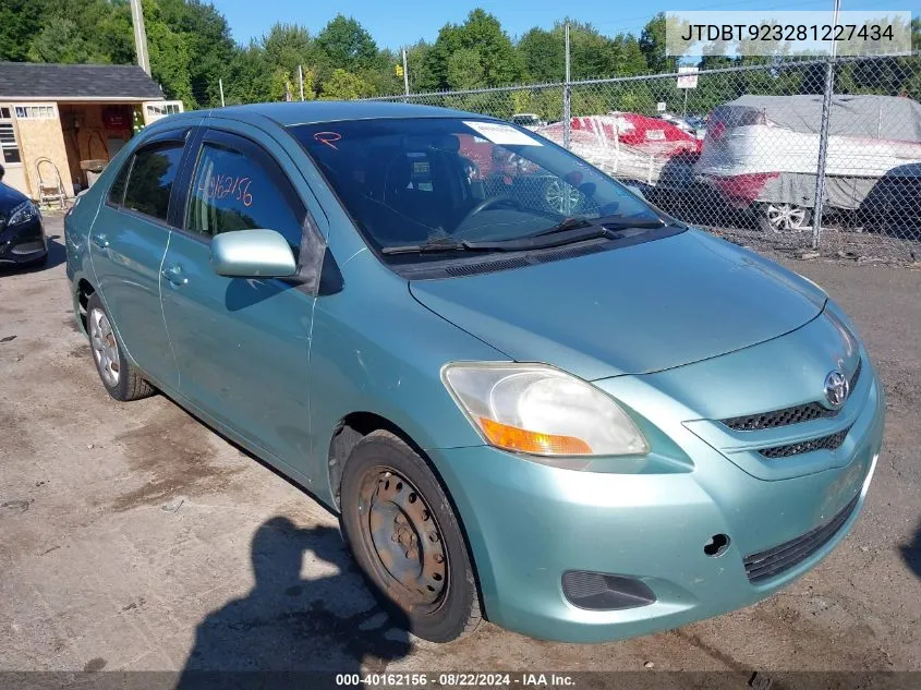 JTDBT923281227434 2008 Toyota Yaris