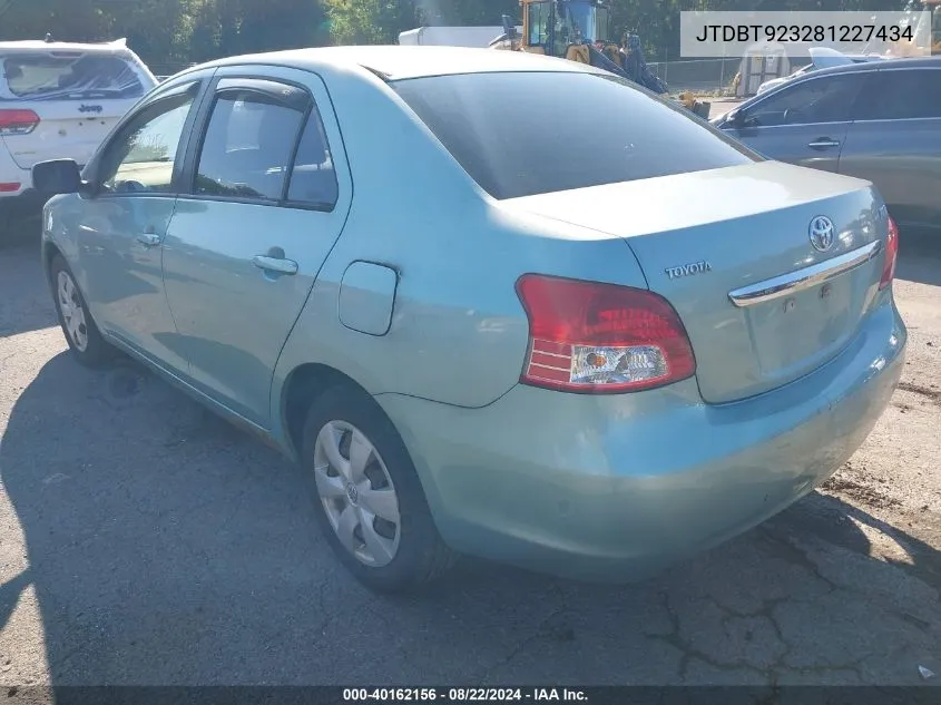 JTDBT923281227434 2008 Toyota Yaris