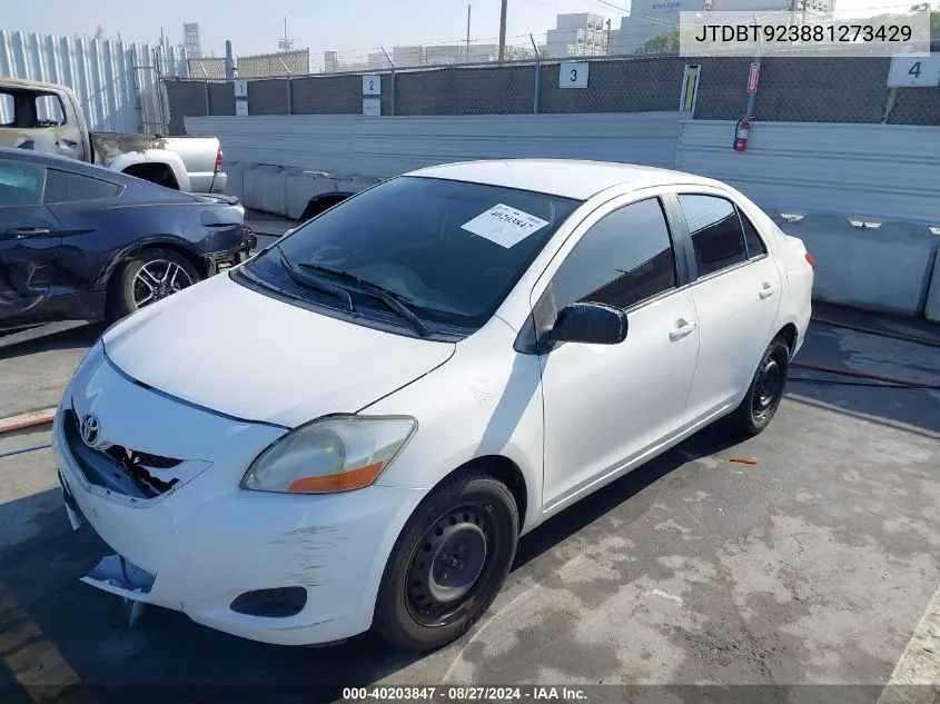 JTDBT923881273429 2008 Toyota Yaris