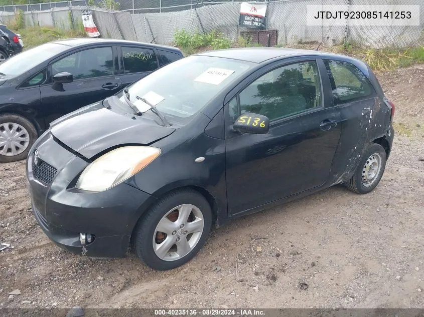 2008 Toyota Yaris VIN: JTDJT923085141253 Lot: 40235136