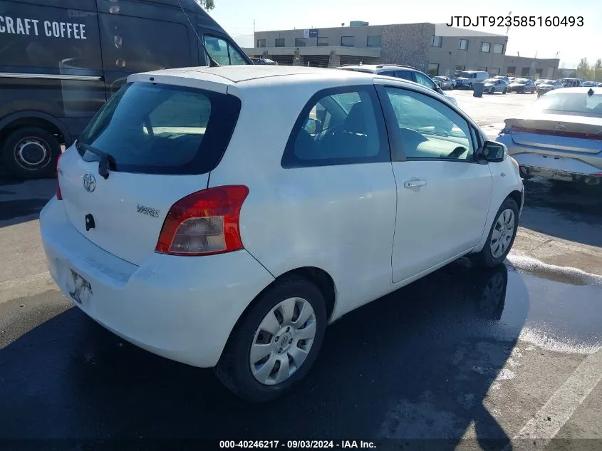 JTDJT923585160493 2008 Toyota Yaris