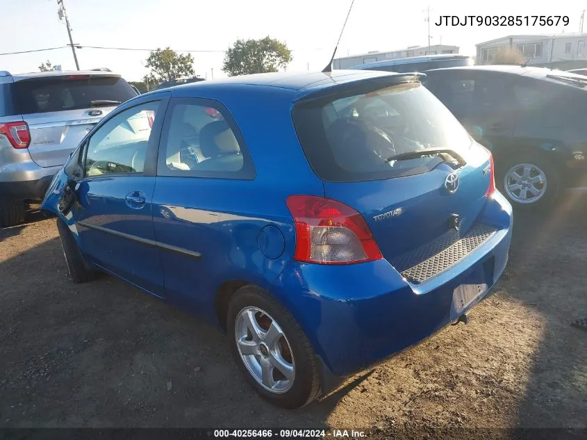 JTDJT903285175679 2008 Toyota Yaris