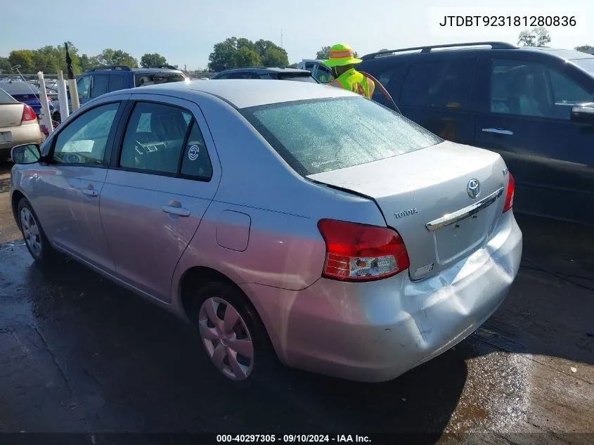 JTDBT923181280836 2008 Toyota Yaris