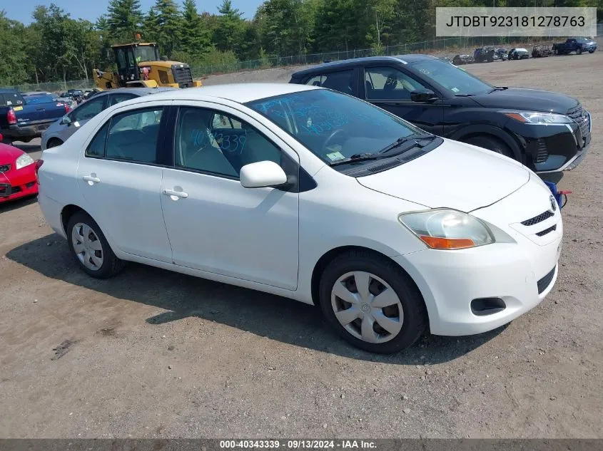 JTDBT923181278763 2008 Toyota Yaris