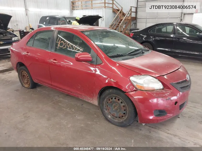 JTDBT923084006574 2008 Toyota Yaris