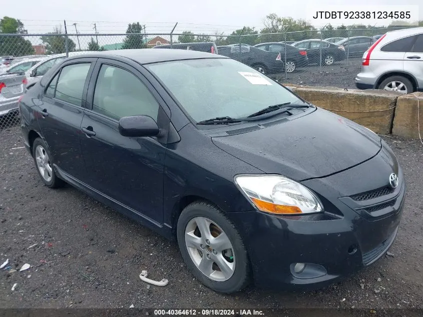 JTDBT923381234585 2008 Toyota Yaris S