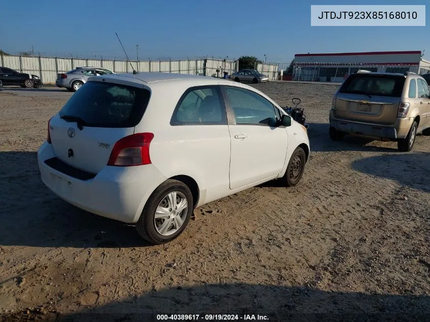 JTDJT923X85168010 2008 Toyota Yaris