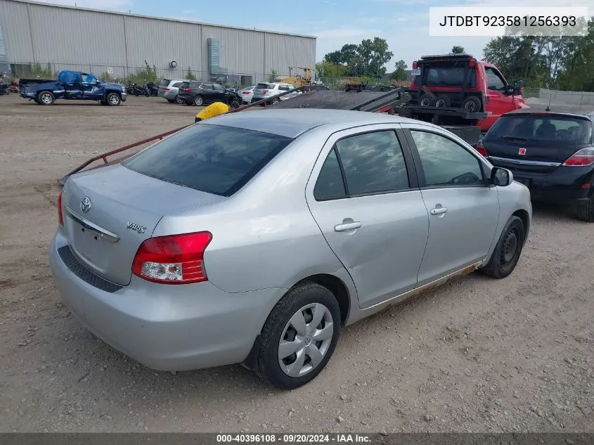 2008 Toyota Yaris VIN: JTDBT923581256393 Lot: 40396108