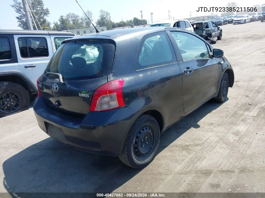 JTDJT923385211506 2008 Toyota Yaris