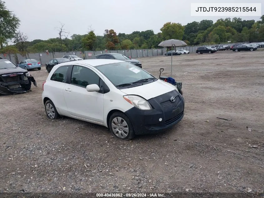 2008 Toyota Yaris VIN: JTDJT923985215544 Lot: 40436962