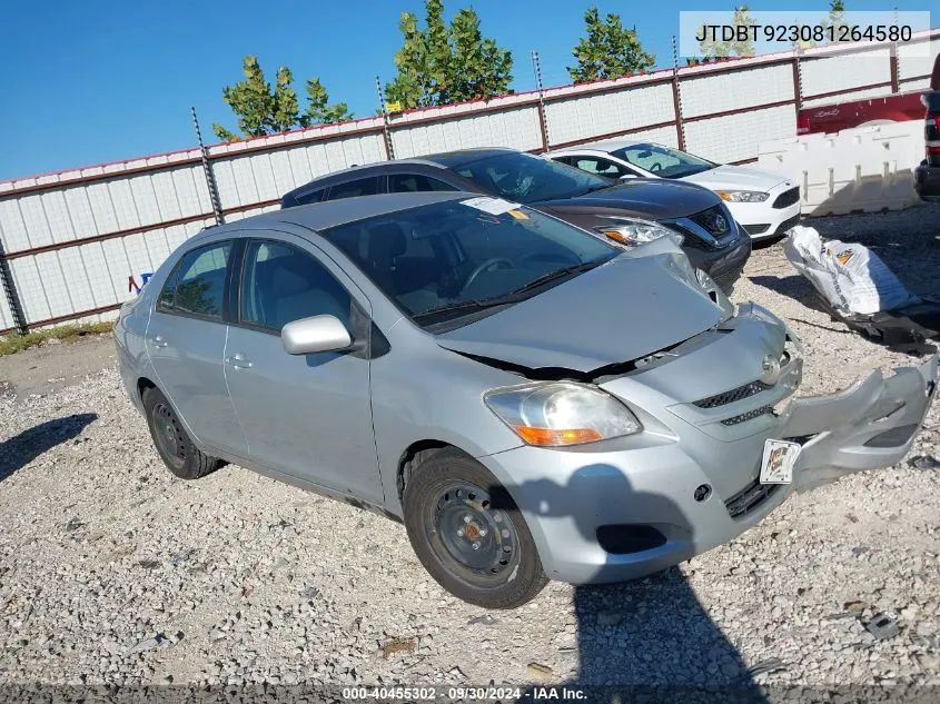 2008 Toyota Yaris VIN: JTDBT923081264580 Lot: 40455302