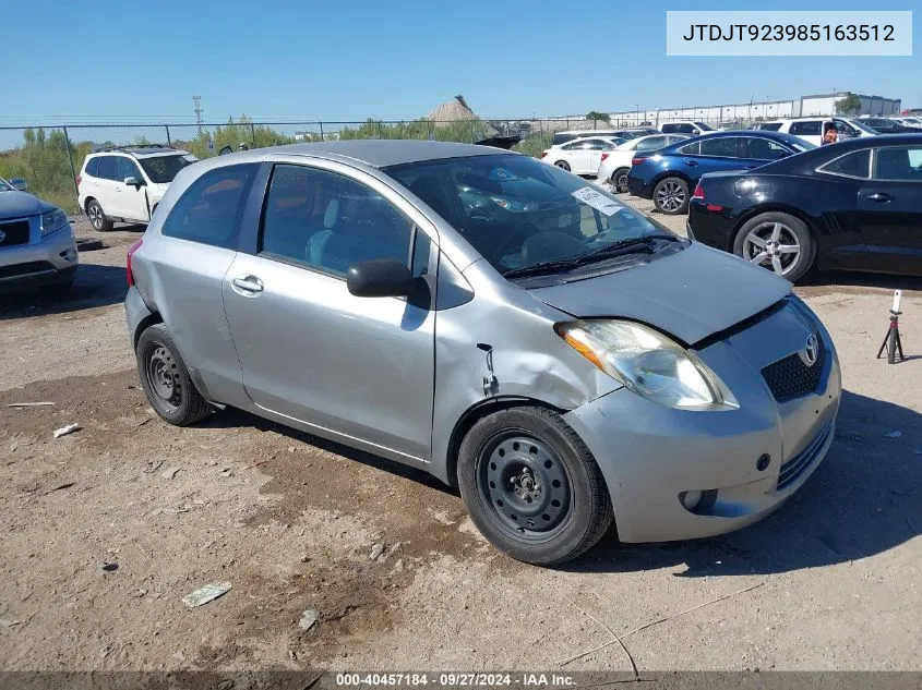 JTDJT923985163512 2008 Toyota Yaris