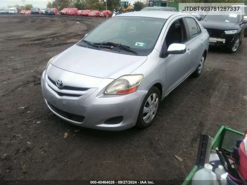 JTDBT923781287337 2008 Toyota Yaris