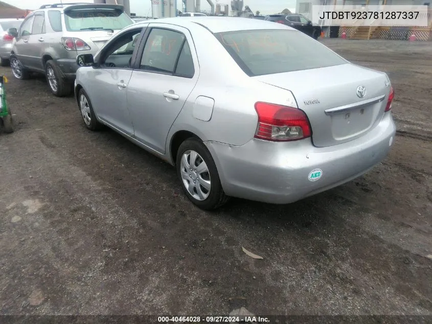 JTDBT923781287337 2008 Toyota Yaris