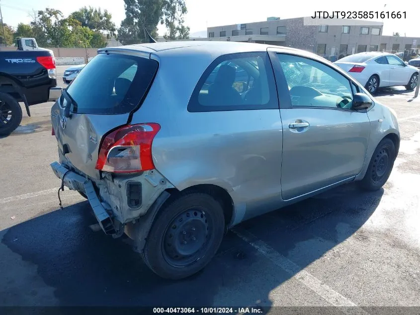 JTDJT923585161661 2008 Toyota Yaris