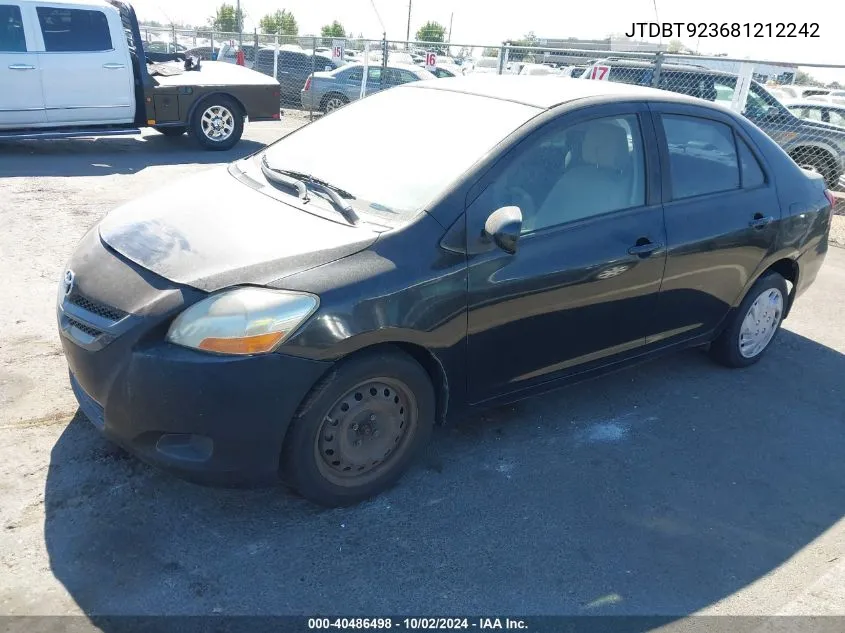 JTDBT923681212242 2008 Toyota Yaris