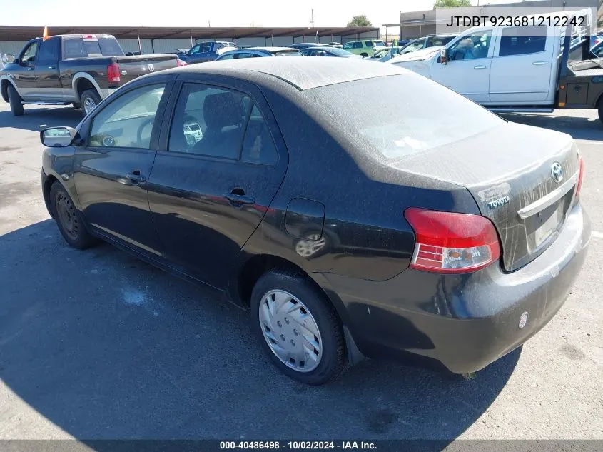 JTDBT923681212242 2008 Toyota Yaris