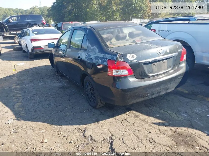 JTDBT923781261790 2008 Toyota Yaris