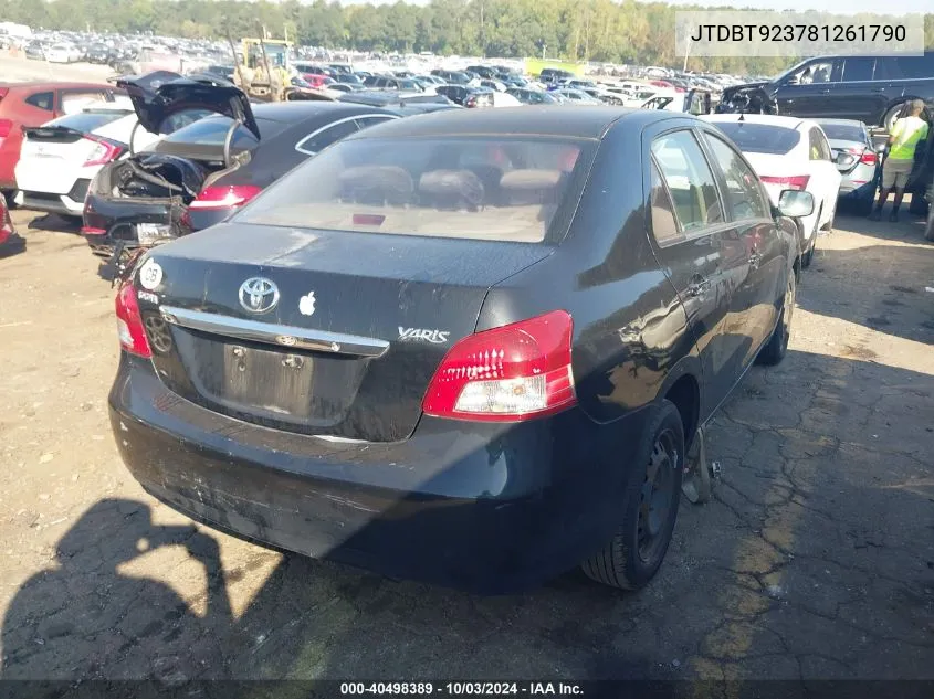 JTDBT923781261790 2008 Toyota Yaris