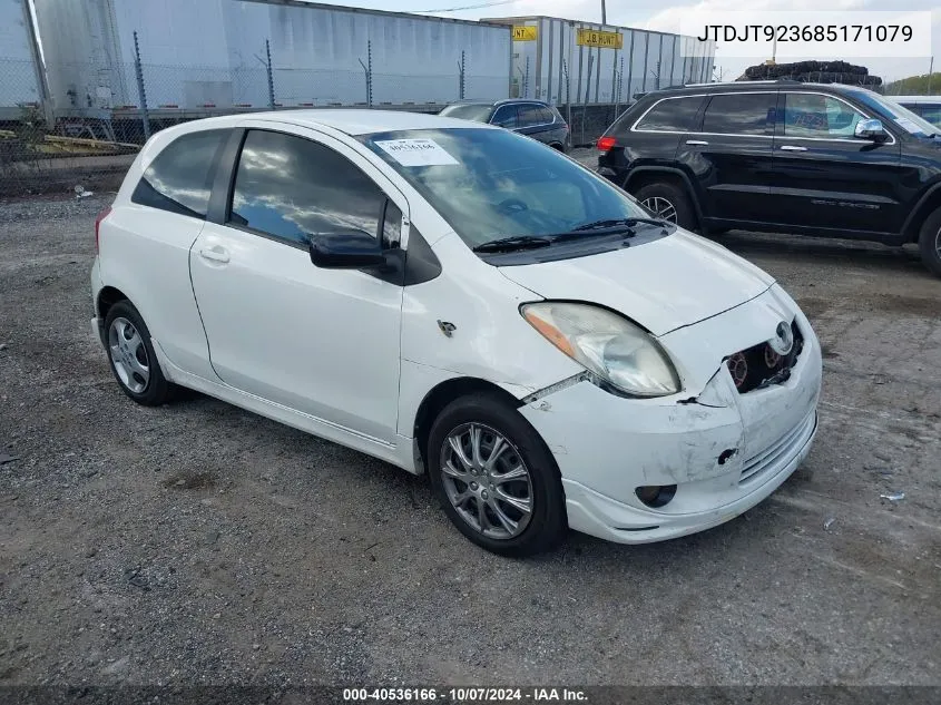 2008 Toyota Yaris S VIN: JTDJT923685171079 Lot: 40536166