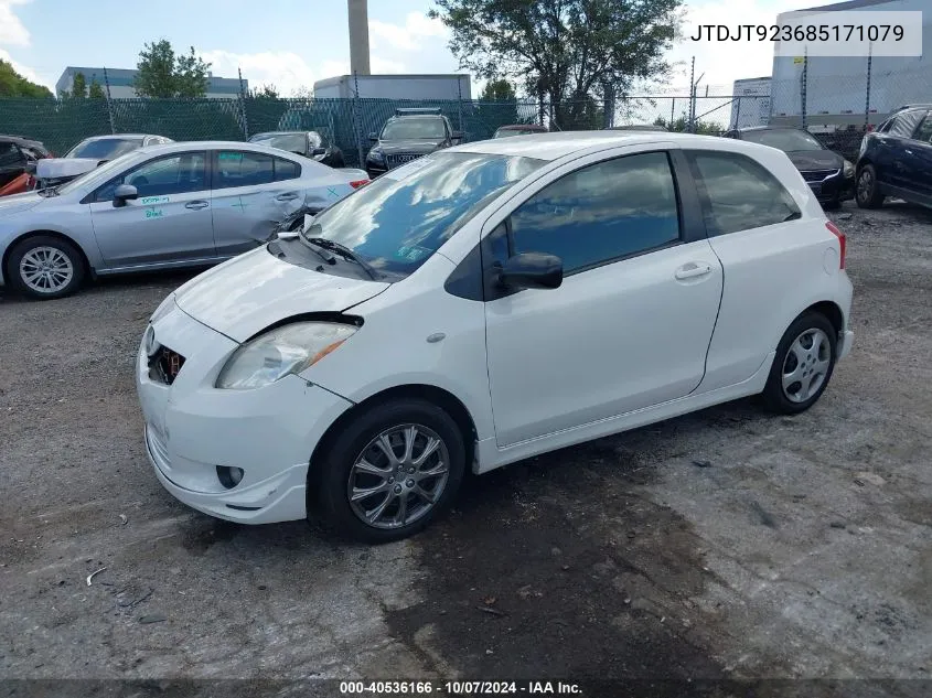 2008 Toyota Yaris S VIN: JTDJT923685171079 Lot: 40536166