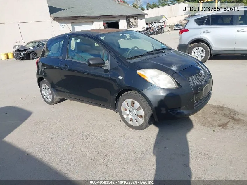 2008 Toyota Yaris VIN: JTDJT923785159619 Lot: 40583542