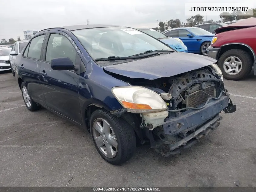 2008 Toyota Yaris VIN: JTDBT923781254287 Lot: 40628362