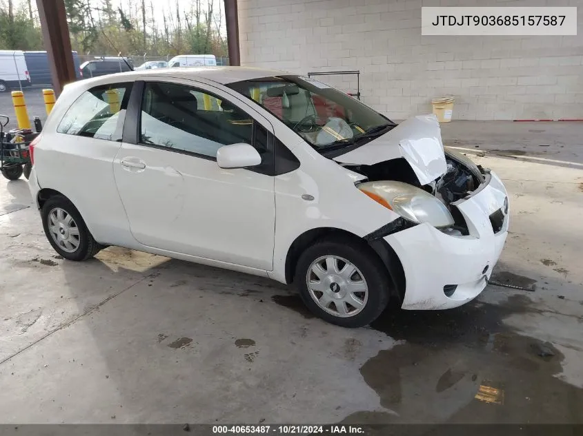 2008 Toyota Yaris VIN: JTDJT903685157587 Lot: 40653487