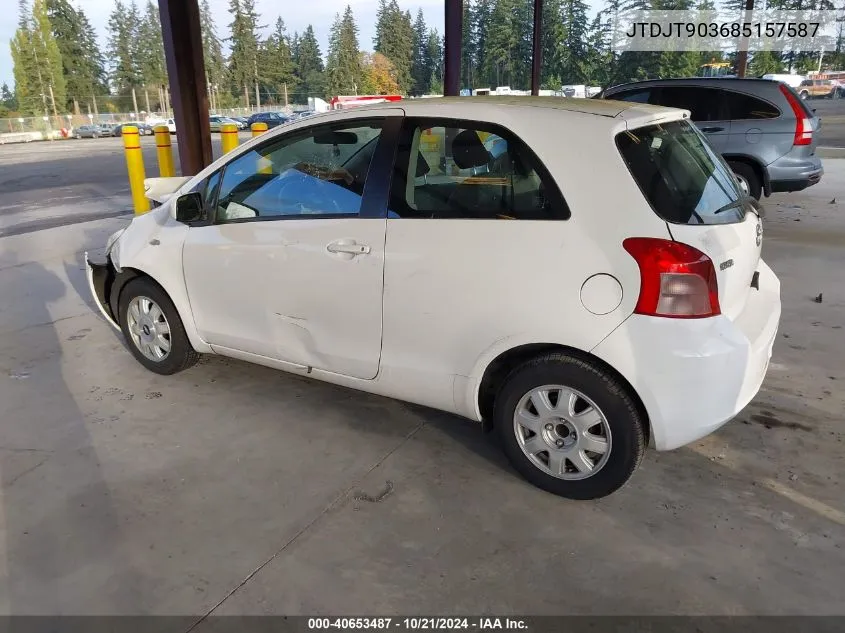 2008 Toyota Yaris VIN: JTDJT903685157587 Lot: 40653487