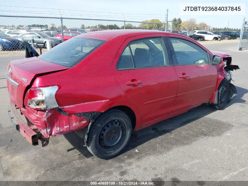 2008 Toyota Yaris VIN: JTDBT923684037845 Lot: 40659108