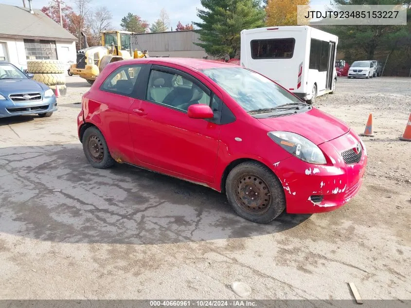 JTDJT923485153227 2008 Toyota Yaris