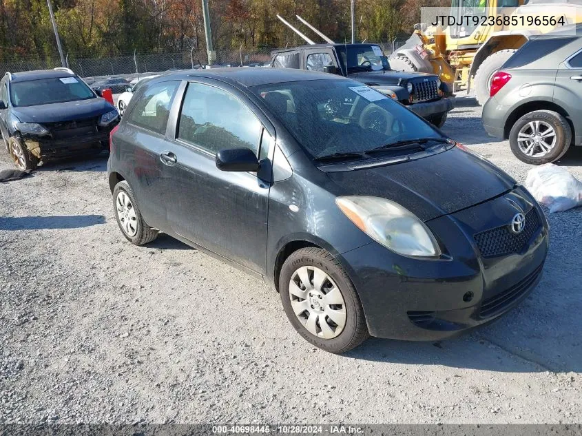 2008 Toyota Yaris VIN: JTDJT923685196564 Lot: 40698445