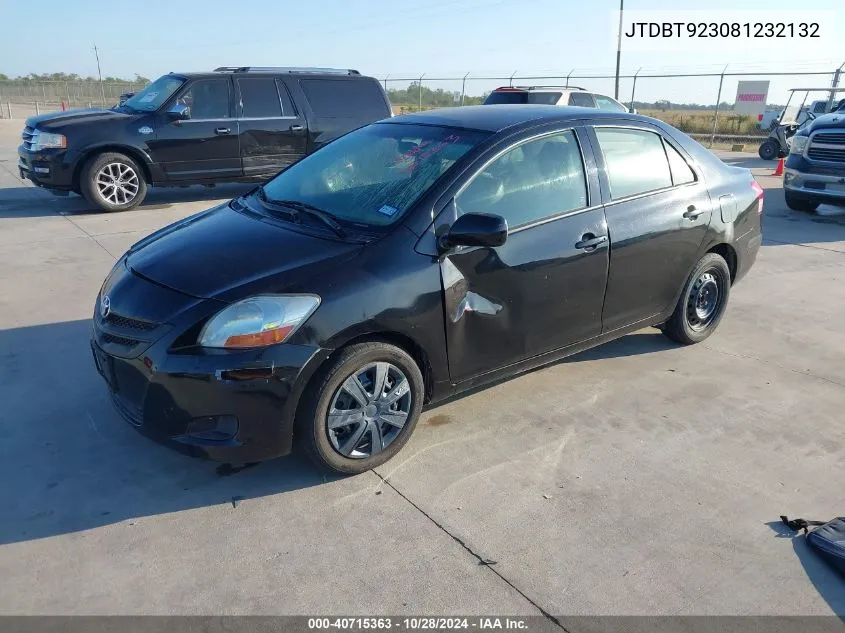 2008 Toyota Yaris VIN: JTDBT923081232132 Lot: 40715363