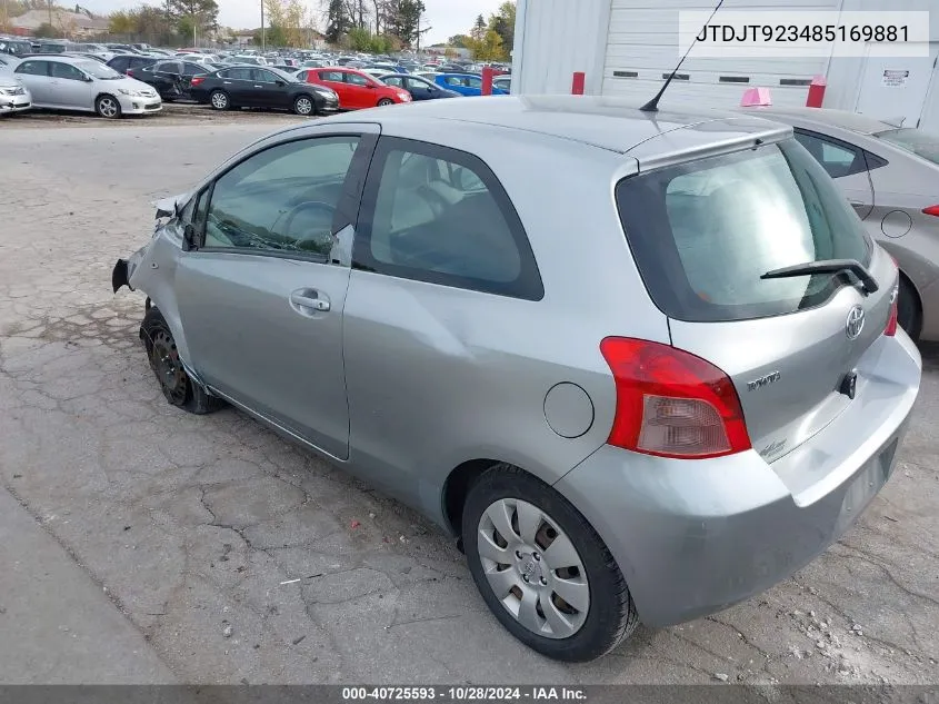 JTDJT923485169881 2008 Toyota Yaris