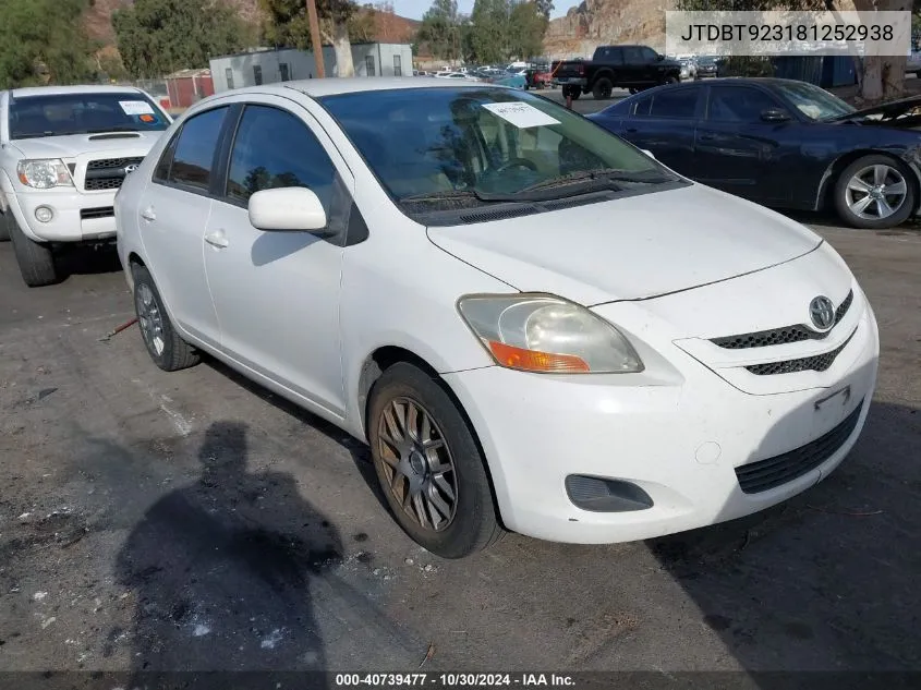 JTDBT923181252938 2008 Toyota Yaris