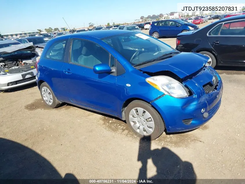 JTDJT923585207831 2008 Toyota Yaris