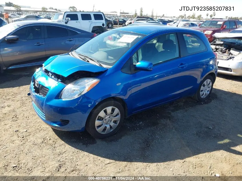 JTDJT923585207831 2008 Toyota Yaris