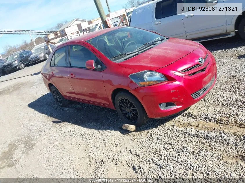 JTDBT923081271321 2008 Toyota Yaris