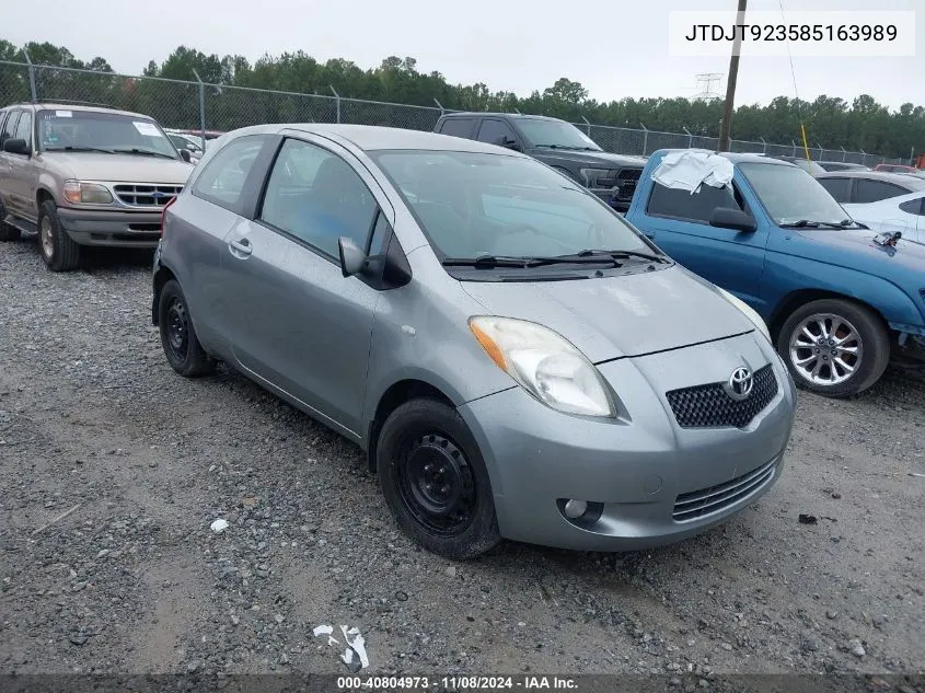 2008 Toyota Yaris VIN: JTDJT923585163989 Lot: 40804973