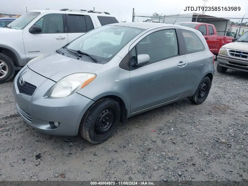 2008 Toyota Yaris VIN: JTDJT923585163989 Lot: 40804973