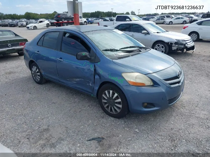 2008 Toyota Yaris VIN: JTDBT923681236637 Lot: 40858904