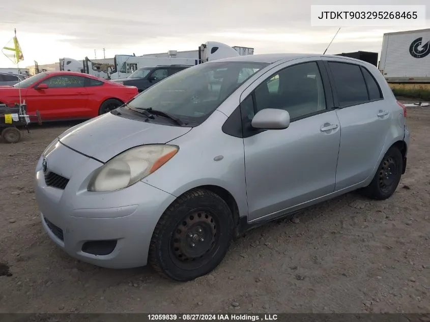 2009 Toyota Yaris VIN: JTDKT903295268465 Lot: 12059839