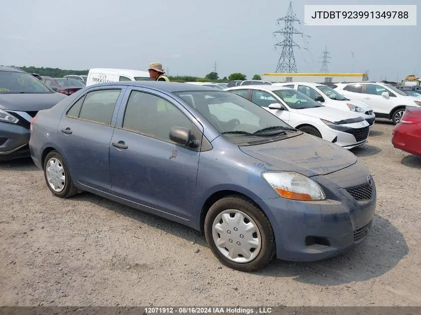 2009 Toyota Yaris VIN: JTDBT923991349788 Lot: 12071912