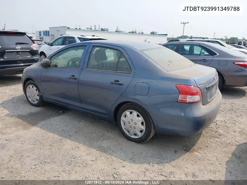 2009 Toyota Yaris VIN: JTDBT923991349788 Lot: 12071912