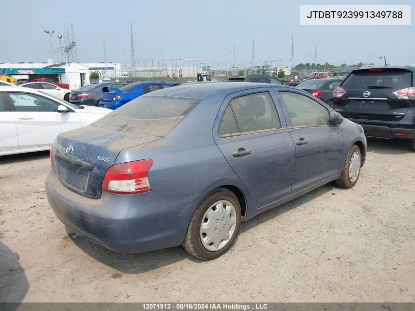 2009 Toyota Yaris VIN: JTDBT923991349788 Lot: 12071912