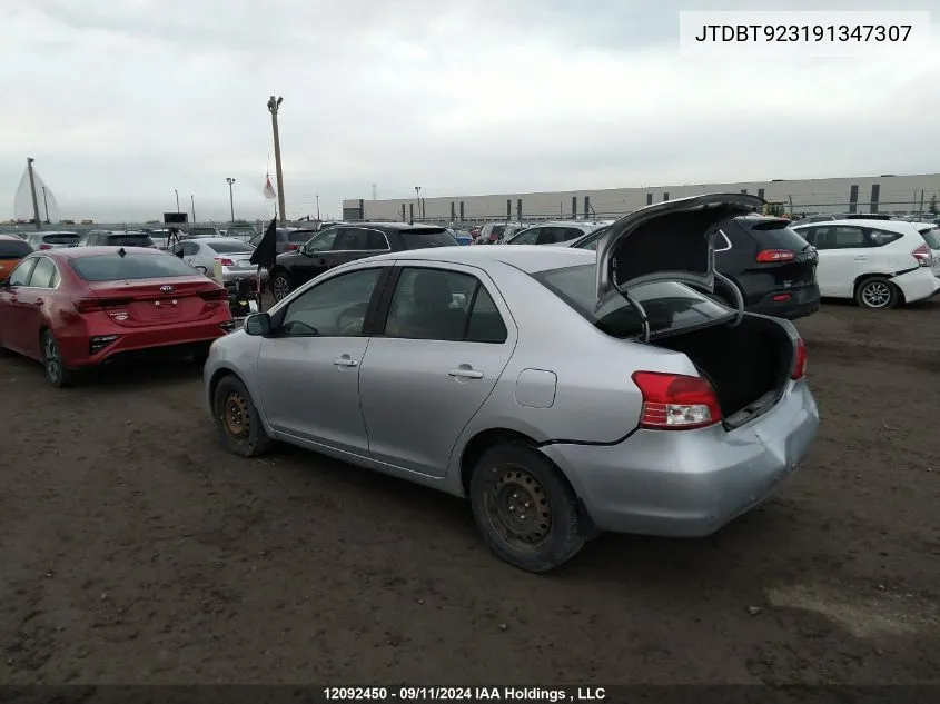 JTDBT923191347307 2009 Toyota Yaris