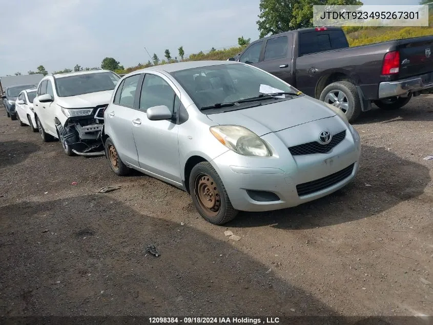 2009 Toyota Yaris VIN: JTDKT923495267301 Lot: 12098384