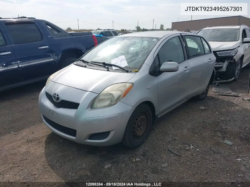 2009 Toyota Yaris VIN: JTDKT923495267301 Lot: 12098384